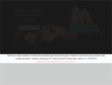Tablet Screenshot of colombianitasbellas.com